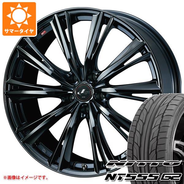 【タイヤ交換対象】サマータイヤ 245/45R19 102Y XL ニットー NT555 G2 レオニス WX 8.0-19 タイヤホイール4本セット