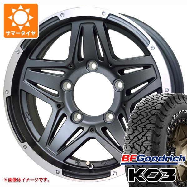 【タイヤ交換対象】スズキ ジムニーノマド JC74W用 サマータイヤ BFグッドリッチ オールテレーンT/A KO3 LT235/70R16 110/107S ホワイトレター マッドクロス JB-01 6.0-16 タイヤホイール4本セット