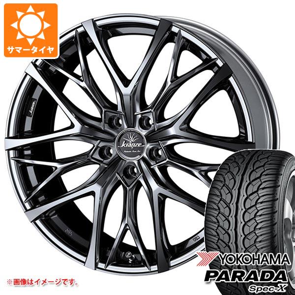 【タイヤ交換対象】サマータイヤ 235/60R18 103V ヨコハマ パラダ スペック-X PA02 クレンツェ ウィーバル 100エボ 7.5-18 タイヤホイール4本セット