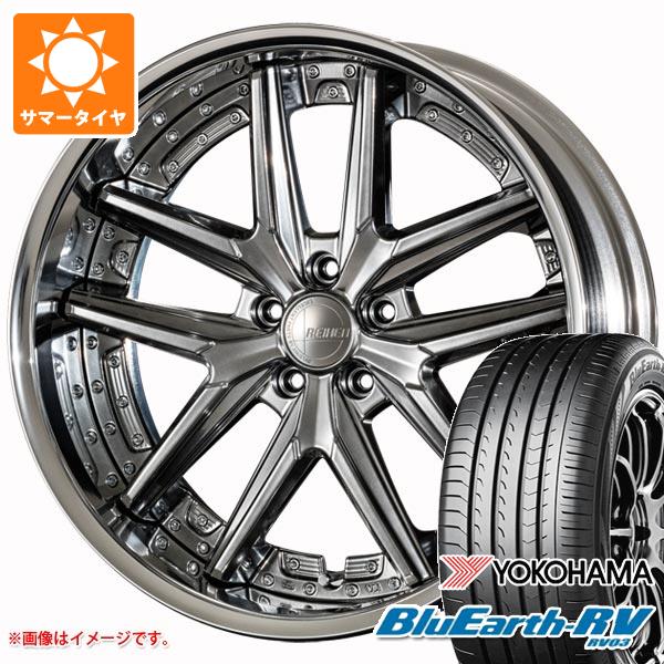【タイヤ交換対象】サマータイヤ 245/40R20 99W XL ヨコハマ ブルーアースRV RV03 アミスタット ライエン T025 8.5-20 タイヤホイール4本セット