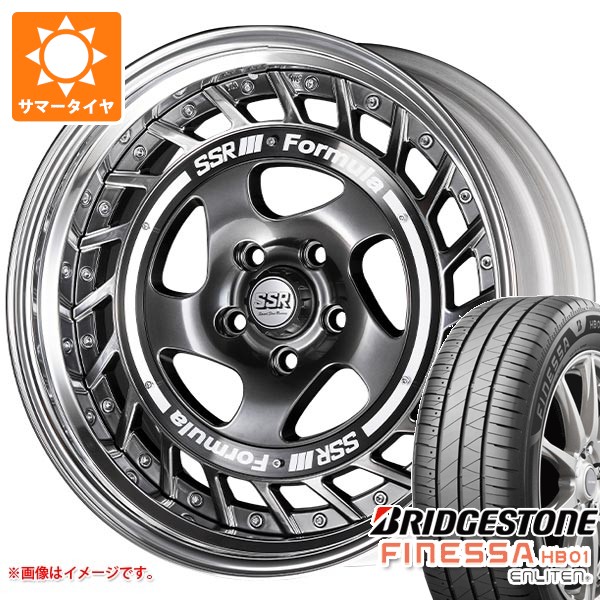 【タイヤ交換対象】サマータイヤ 225/45R18 95W XL ブリヂストン フィネッサ HB01 SSR フォーミュラ エアロスポーク 7.5-18 タイヤホイール4本セット