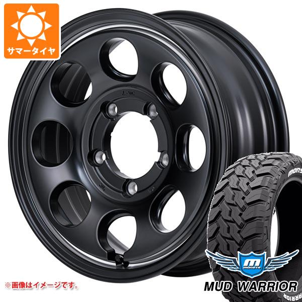 【タイヤ交換対象】5本セット スズキ ジムニーノマド JC74W用 サマータイヤ モンスタ マッドウォーリアー LT215/70R16 107/105Q ホワイトレター ガルシア パーム8 6.0-16 タイヤホイール5本セット