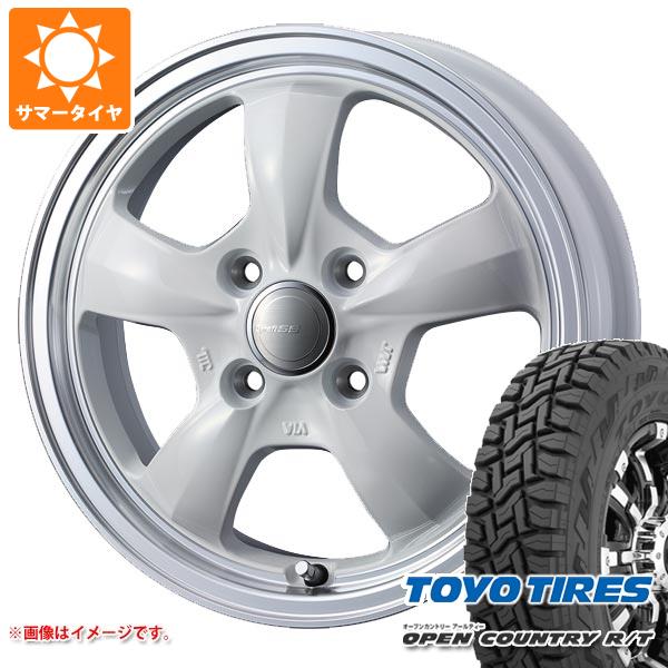【タイヤ交換対象】サマータイヤ 165/65R15 81Q トーヨー オープンカントリー R/T ホワイトレター グラフト 5S 4.5-15 タイヤホイール4本セット