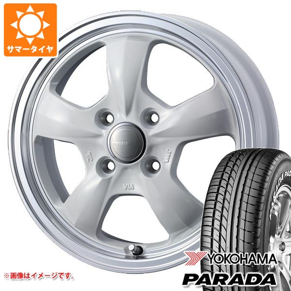 【タイヤ交換対象】スズキ キャリイ DA16T用 サマータイヤ 2026年製 ヨコハマ パラダ PA03 165/55R14C 95/93N ブラックレター グラフト 5S 4.5-14 タイヤホイール4本セット