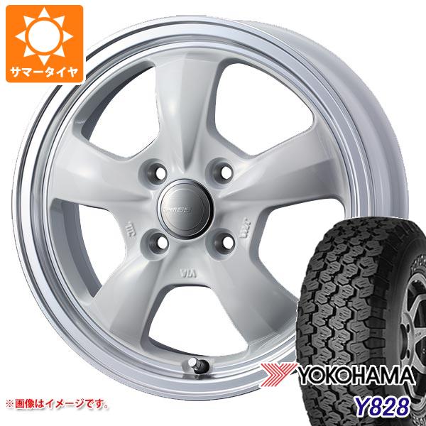 【タイヤ交換対象】サマータイヤ 175R14 6PR ヨコハマ Y828A (175/80R14 94/93N相当) グラフト 5S あげ軽 4.5-14 タイヤホイール4本セット｜タイヤマックス