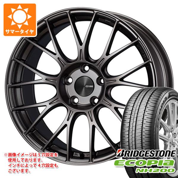 【タイヤ交換対象】サマータイヤ 225/45R17 94W XL ブリヂストン エコピア NH200 エンケイ パフォーマンスライン PFM1 7.5-17 タイヤホイール4本セット|タイヤマックス