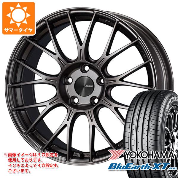 【タイヤ交換対象】サマータイヤ 215/55R18 99V XL ヨコハマ ブルーアースXT AE61 エンケイ パフォーマンスライン PFM1 7.5-18 タイヤホイール4本セット 115,000円