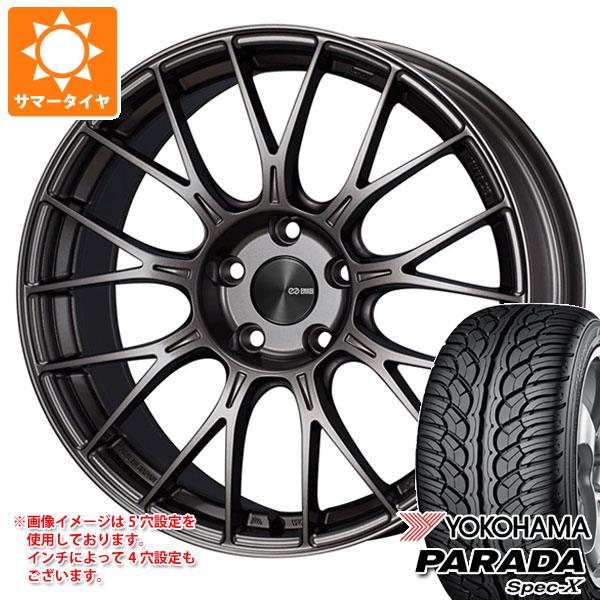 【タイヤ交換対象】サマータイヤ 235/60R18 103V ヨコハマ パラダ スペック-X PA02 エンケイ パフォーマンスライン PFM1 8.0-18 タイヤホイール4本セット