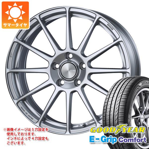 【タイヤ交換対象】サマータイヤ 215/45R18 93W XL グッドイヤー エフィシエントグリップコンフォート エンケイ パフォーマンスライン PF03 7.5-18 タイヤホイール4本セット|タイヤマックス