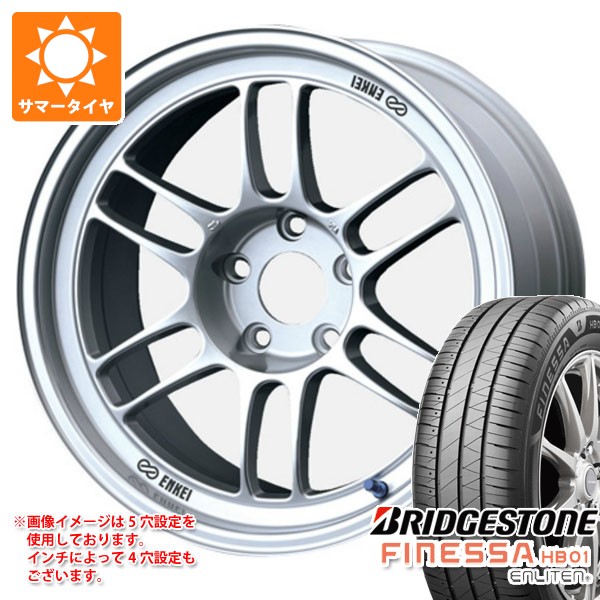 【タイヤ交換対象】サマータイヤ 235/45R18 98W XL ブリヂストン フィネッサ HB01 エンケイ レーシング RPF1 8.0-18 タイヤホイール4本セット
