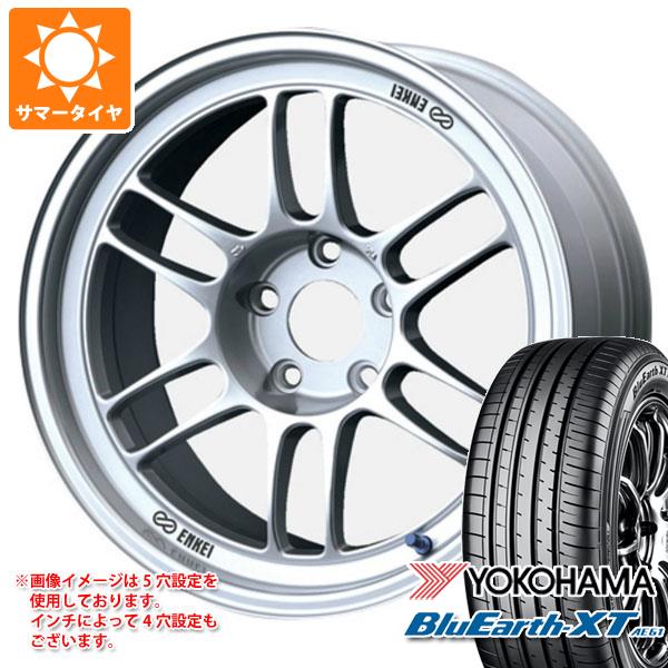 【タイヤ交換対象】サマータイヤ 215/60R17 96H ヨコハマ ブルーアースXT AE61 エンケイ レーシング RPF1 7.5-17 タイヤホイール4本セット