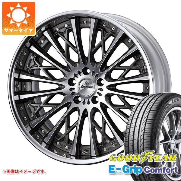 【タイヤ交換対象】サマータイヤ 245/40R20 99W XL グッドイヤー エフィシエントグリップコンフォート クレンツェ シュリット 8.5-20 タイヤホイール4本セット|タイヤマックス