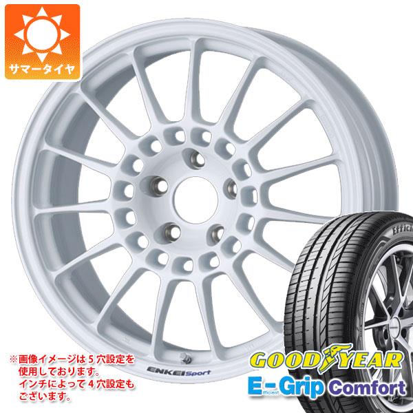 【タイヤ交換対象】サマータイヤ 215/40R18 89W XL グッドイヤー エフィシエントグリップコンフォート エンケイ スポーツ RC-T5 8.0-18 タイヤホイール4本セット
