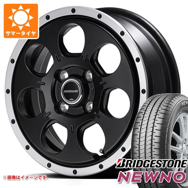 【タイヤ交換対象】サマータイヤ 165/55R14 72V ブリヂストン ニューノ ロードマックス WO-7 あげ軽 4.5-14 タイヤホイール4本セット