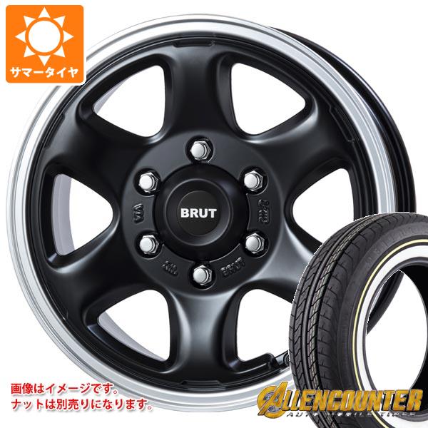 【タイヤ交換対象】トヨタ ハイエース 200系用 サマータイヤ オーレンカウンター クラシックオーバル 215/65R16C 109/107T ホワイト/イエローリボン ブルート BR-44 6.5-16 タイヤホイール4本セット