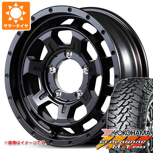 【タイヤ交換対象】スズキ ジムニー JB64W用 2026年製 サマータイヤ ヨコハマ ジオランダー M/T G003 LT215/70R16 100/ 97Q ナイトロパワー M7 ファランクス 5.5-16 タイヤホイール4本セット