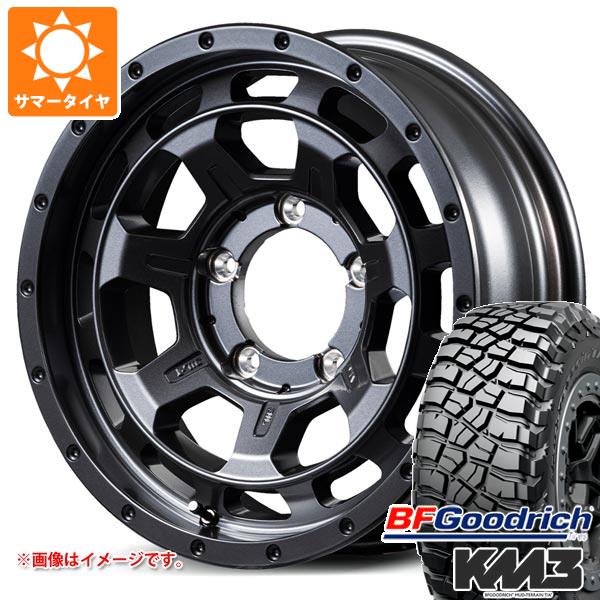 【タイヤ交換対象】スズキ ジムニーノマド JC74W用 サマータイヤ BFグッドリッチ マッドテレーンT/A KM3 LT225/75R16 115/112Q ナイトロパワー M7 ファランクス 6.0-16 タイヤホイール4本セット