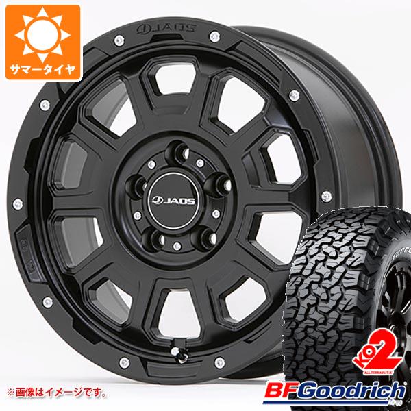 【タイヤ交換対象】5本セット ジープ ラングラー JK/JL系用 サマータイヤ BFグッドリッチ オールテレーンT/A KO2 33x12.50R17LT 120S ブラックレター ジャオス アダマス BL5 タイヤホイール5本セット