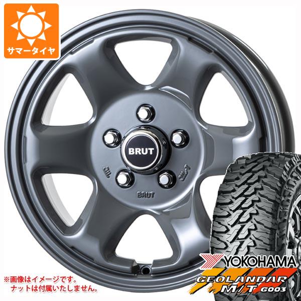 【タイヤ交換対象】2026年製 サマータイヤ 215/70R16 100/ 97Q ヨコハマ ジオランダー M/T G003 ブルート BR-44 デリカD:5用 6.5-16 タイヤホイール4本セット