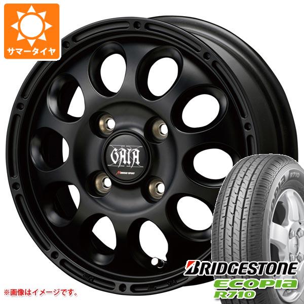 【タイヤ交換対象】エブリイバン DA17V用 サマータイヤ ブリヂストン エコピア R710 145/80R12 80/78N (145R12 6PR相当) ガイア クロス 3.5-12 タイヤホイール4本セット｜タイヤマックス