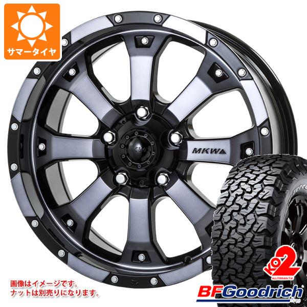 【タイヤ交換対象】ジープ ラングラー JK/JL系用 サマータイヤ BFグッドリッチ オールテレーンT/A KO2 33x12.50R17LT 120S ブラックレター MKW MK-46 タイヤホイール4本セット