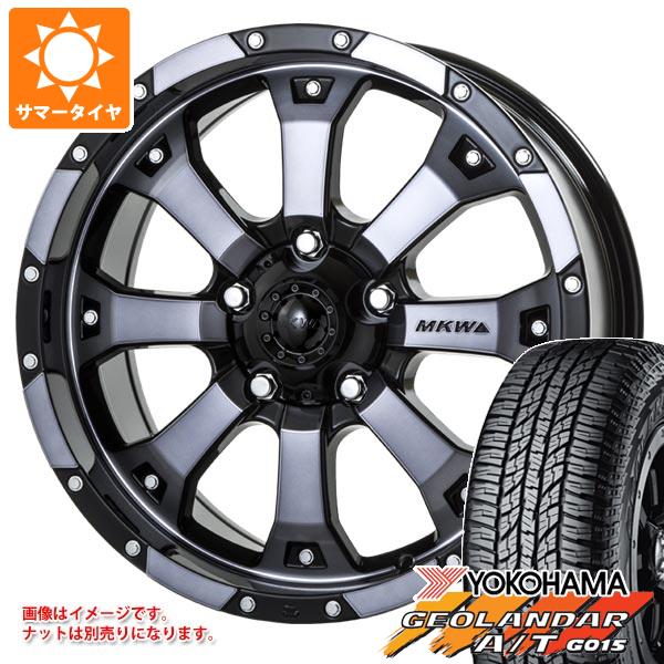 【タイヤ交換対象】5本セット ジープ ラングラー JK/JL系用 サマータイヤ ヨコハマ ジオランダー A/T G015 P285/70R17 117T アウトラインホワイトレター MKW MK-46 タイヤホイール5本セット｜タイヤマックス