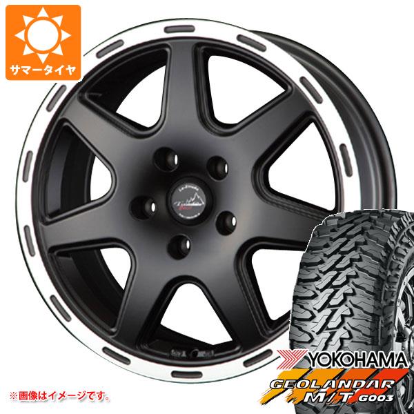 【タイヤ交換対象】ジープ レネゲード BU/BV系用 サマータイヤ ヨコハマ ジオランダー M/T G003 LT225/65R17 107/103Q ラ・ストラーダ ティラード クロス タイヤホイール4本セット