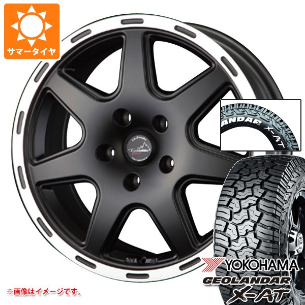 【タイヤ交換対象】ジープ レネゲード BU/BV系用 2026年製 サマータイヤ ヨコハマ ジオランダー X-AT G016 225/70R16 103S ホワイトレター ラ・ストラーダ ティラード クロス タイヤホイール4本セット｜タイヤマックス
