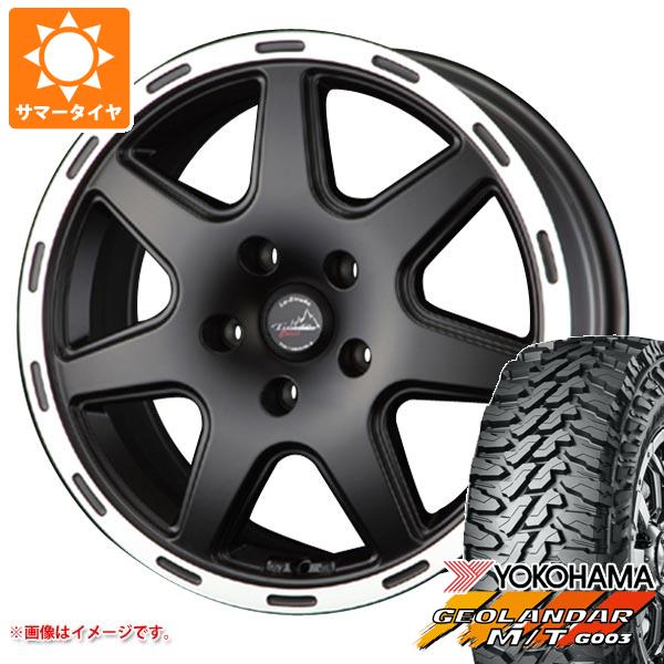 【タイヤ交換対象】ジープ ラングラー JK/JL系用 サマータイヤ ヨコハマ ジオランダー M/T G003 35x12.50R17 LT 121Q ラ・ストラーダ ティラード クロス タイヤホイール4本セット