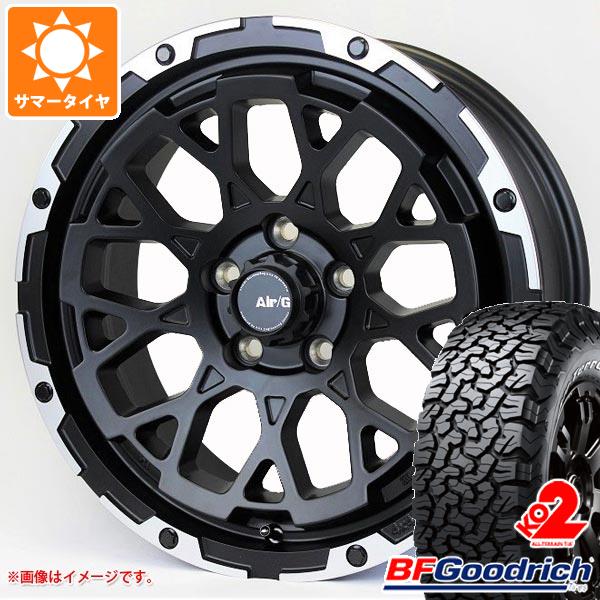 【タイヤ交換対象】5本セット ジープ ラングラー JK/JL系用 サマータイヤ BFグッドリッチ オールテレーンT/A KO2 33x12.50R17LT 120S ブラックレター エアージー ロックス タイヤホイール5本セット｜タイヤマックス
