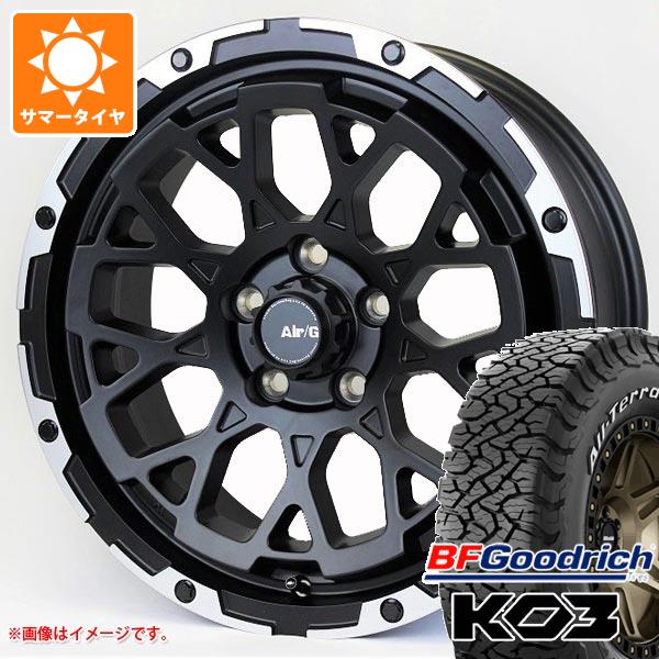 【タイヤ交換対象】トライトン LC2T用 サマータイヤ BFグッドリッチ オールテレーンT/A KO3 LT265/65R17 116/113S ホワイトレター エアージー ロックス 7.0-17 タイヤホイール4本セット