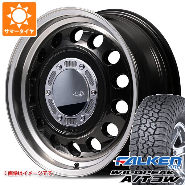 【タイヤ交換対象】スズキ ジムニー用 サマータイヤ ファルケン ワイルドピーク A/T3W 175/80R16 91S ガルシア シスコ タイプ2 5.5-16 タイヤホイール4本セット