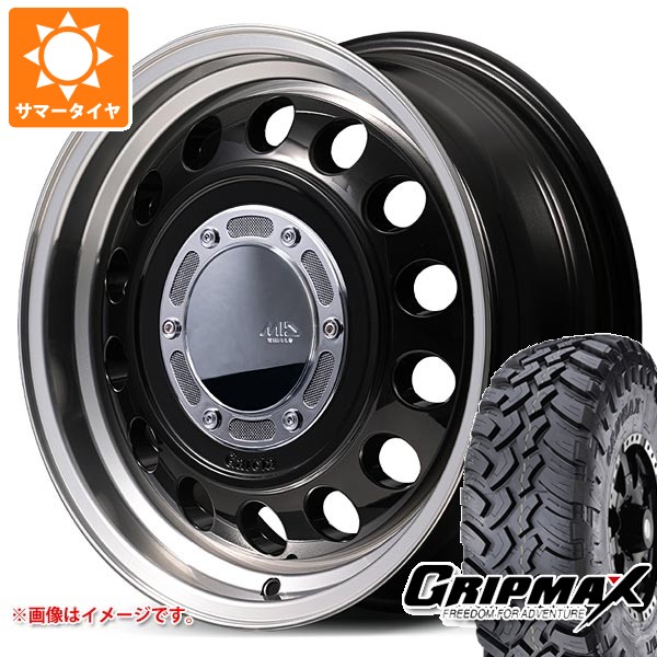 【タイヤ交換対象】トヨタ タウンエース バン 400系用 サマータイヤ グリップマックス マッドレイジ M/T 185R14C 102/100Q ホワイトレター ガルシア シスコ タイプ2 5.0-14 タイヤホイール4本セット