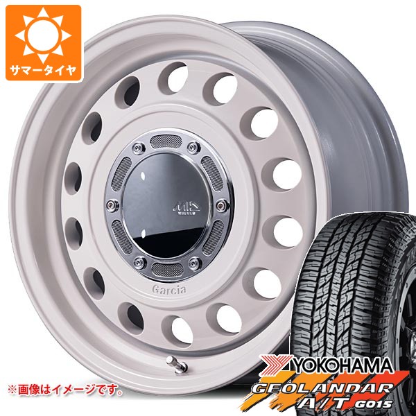 【タイヤ交換対象】5本セット スズキ ジムニー JB64W用 サマータイヤ ヨコハマ ジオランダー A/T G015 205/80R16 104T XL ブラックレター ガルシア シスコ タイプ2 5.5-16 タイヤホイール5本セット