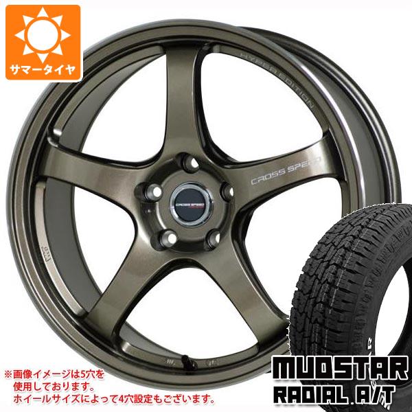 【タイヤ交換対象】サマータイヤ 155/65R14 75S マッドスター ラジアル A/T ホワイトレター クロススピード ハイパーエディション CR5 4.5-14 タイヤホイール4本セット|タイヤマックス