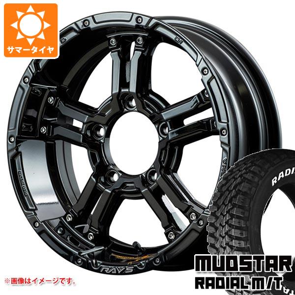 【タイヤ交換対象】ジムニーシエラ JB74W用 サマータイヤ マッドスター ラジアル M/T 225/70R16 103S ホワイトレター レイズ デイトナ FDX-J コレクション 5.5-16 タイヤホイール4本セット