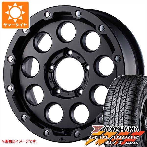 【タイヤ交換対象】ジムニーシエラ JB74W用 サマータイヤ ヨコハマ ジオランダー A/T G015 LT225/75R16 115/112R アウトラインホワイトレター ギャルソン マルビーレ マッドラン 5.5-16 タイヤホイール4本セット｜タイヤマックス