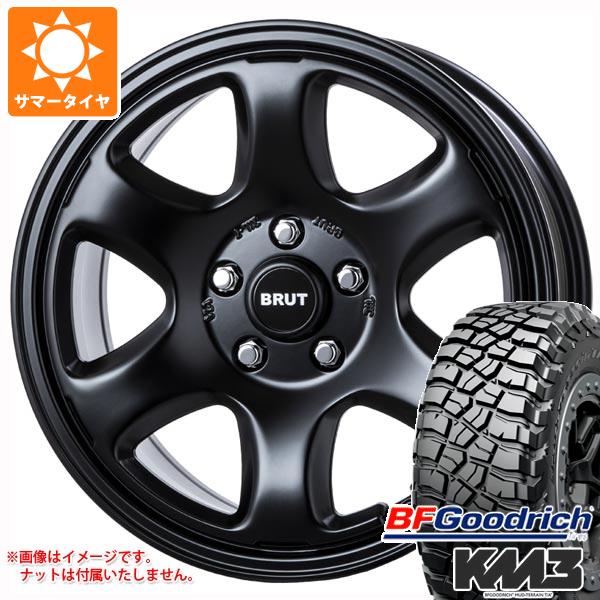 【タイヤ交換対象】ジープ ラングラー JK/JL系用 サマータイヤ BFグッドリッチ マッドテレーンT/A KM3 LT295/70R17 121/118Q ブルート BR-44 タイヤホイール4本セット