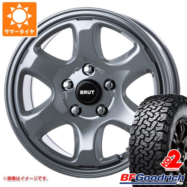 【タイヤ交換対象】ジープ ラングラー JK/JL系用 サマータイヤ BFグッドリッチ オールテレーンT/A KO2 35x12.50R17LT 121R ホワイトレター ブルート BR-44 タイヤホイール4本セット