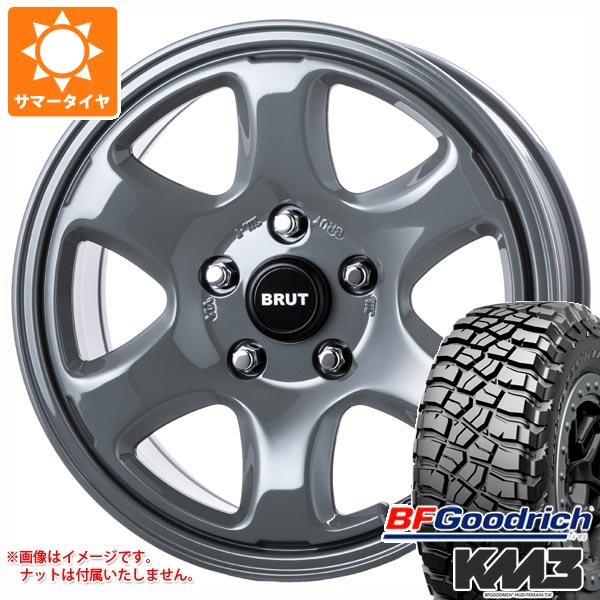 【タイヤ交換対象】ジープ ラングラー JK/JL系用 サマータイヤ BFグッドリッチ マッドテレーンT/A KM3 LT295/70R17 121/118Q ブルート BR-44 タイヤホイール4本セット