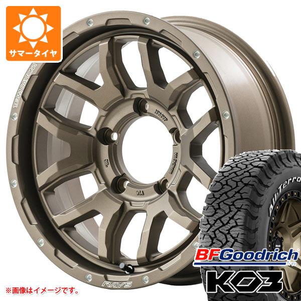 【タイヤ交換対象】ジムニー用 2026年製 サマータイヤ BFグッドリッチ オールテレーンT/A KO3 LT175/80R16 92S ホワイトレター レイズ デイトナ F6 ブースト 5.5-16 タイヤホイール4本セット
