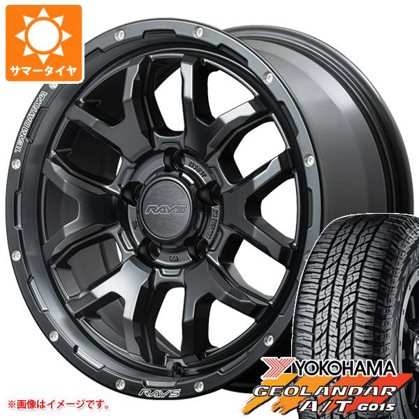 【タイヤ交換対象】RAV4 50系用 サマータイヤ ヨコハマ ジオランダー A/T G015 P245/70R16 106T アウトラインホワイトレター レイズ デイトナ F6 ブースト 7.0-16 タイヤホイール4本セット