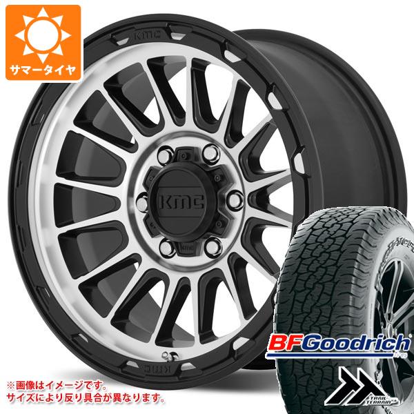 【タイヤ交換対象】サマータイヤ 245/65R17 111T XL BFグッドリッチ トレールテレーンT/A アウトラインホワイトレター KMC KM542 インパクト 8.0-17 タイヤホイール4本セット