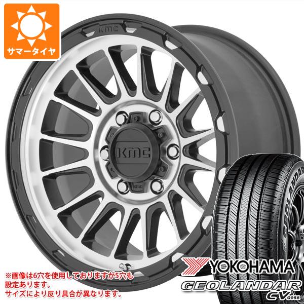 【タイヤ交換対象】2026年製 サマータイヤ 225/70R16 103H ヨコハマ ジオランダー CV G058 KMC KM542 インパクト 7.0-16 タイヤホイール4本セット｜タイヤマックス 106,150円