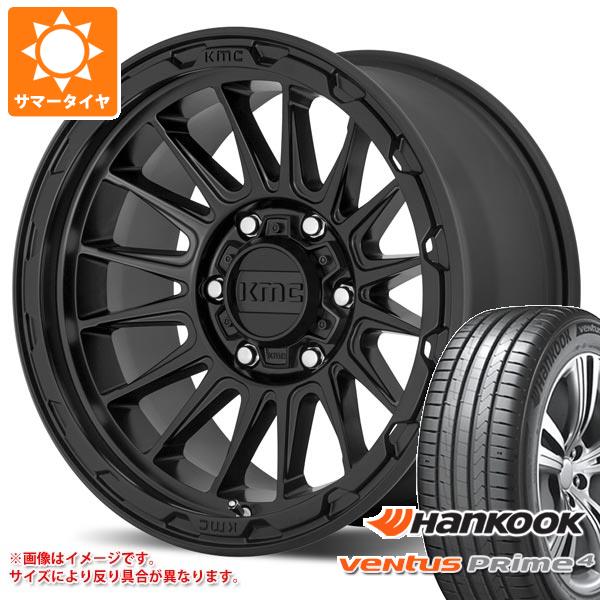 【タイヤ交換対象】T31エクストレイル用 サマータイヤ ハンコック ベンタス プライム4 K135 215/65R16 102H XL K135A KMC KM542 インパクト 7.0-16 タイヤホイール4本セット