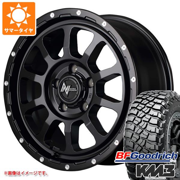 【タイヤ交換対象】ミツビシ デリカD5用 サマータイヤ BFグッドリッチ マッドテレーンT/A KM3 LT225/75R16 115/112Q ナイトロパワー M10 パーシング 7.0-16 タイヤホイール4本セット