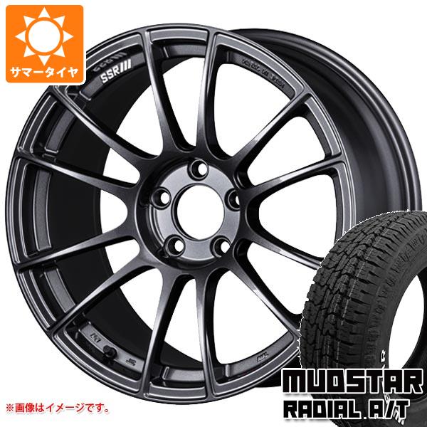 【タイヤ交換対象】サマータイヤ 225/55R18 98T マッドスター ラジアル A/T ホワイトレター SSR GTX04 7.5-18 タイヤホイール4本セット