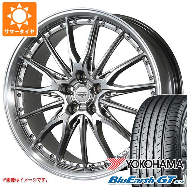 【タイヤ交換対象】サマータイヤ 225/45R19 96W XL ヨコハマ ブルーアースGT AE51 ドルフレン ヒューヴァー 8.0-19 タイヤホイール4本セット