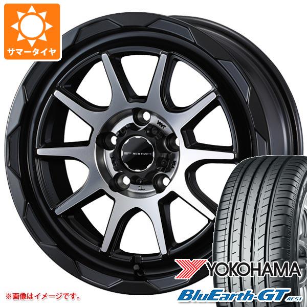【タイヤ交換対象】サマータイヤ 215/60R16 95H ヨコハマ ブルーアースGT AE51 マッドヴァンス06 7.0-16 タイヤホイール4本セット