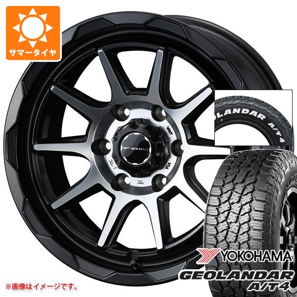 【タイヤ交換対象】トヨタ ハイエース 200系用 2026年製 サマータイヤ ヨコハマ ジオランダー A/T4 G018 215/65R16C 109/107S ホワイトレター マッドヴァンス06 6.5-16 タイヤホイール4本セット